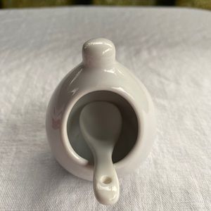 Trudeau Mini Stonewear Salt Pig/Cellar With Spoon